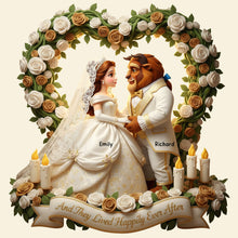 Load image into Gallery viewer, And They Lived Happily Ever After - Personalized Wedding Couple Pillow Pillow PopCulturePrints