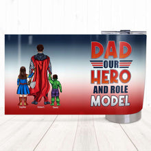 Load image into Gallery viewer, Marvelous Father Personalized Superhero Coffee Mug Tumbler Cup PopCulturePrints