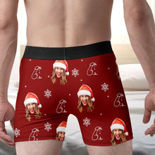 Load image into Gallery viewer, Personalized Christmas Boxer Briefs for Men - Custom Photo Gift Boxer Briefs PopCulturePrints