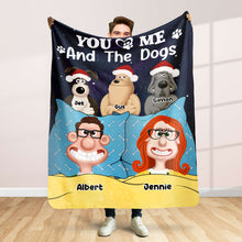 Load image into Gallery viewer, Custom Movie Lover Blanket for Couples & Dogs - Valentine's Day Gifts Blanket PopCulturePrints