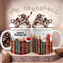 Load image into Gallery viewer, Custom Christmas Book Lover Mug - Personalized Gift Coffee Mug PopCulturePrints