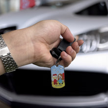 Load image into Gallery viewer, Couple's Personalized Cartoon Keychain - Custom Names | Perfect Valentine's Day Gifts Keychains PopCulturePrints