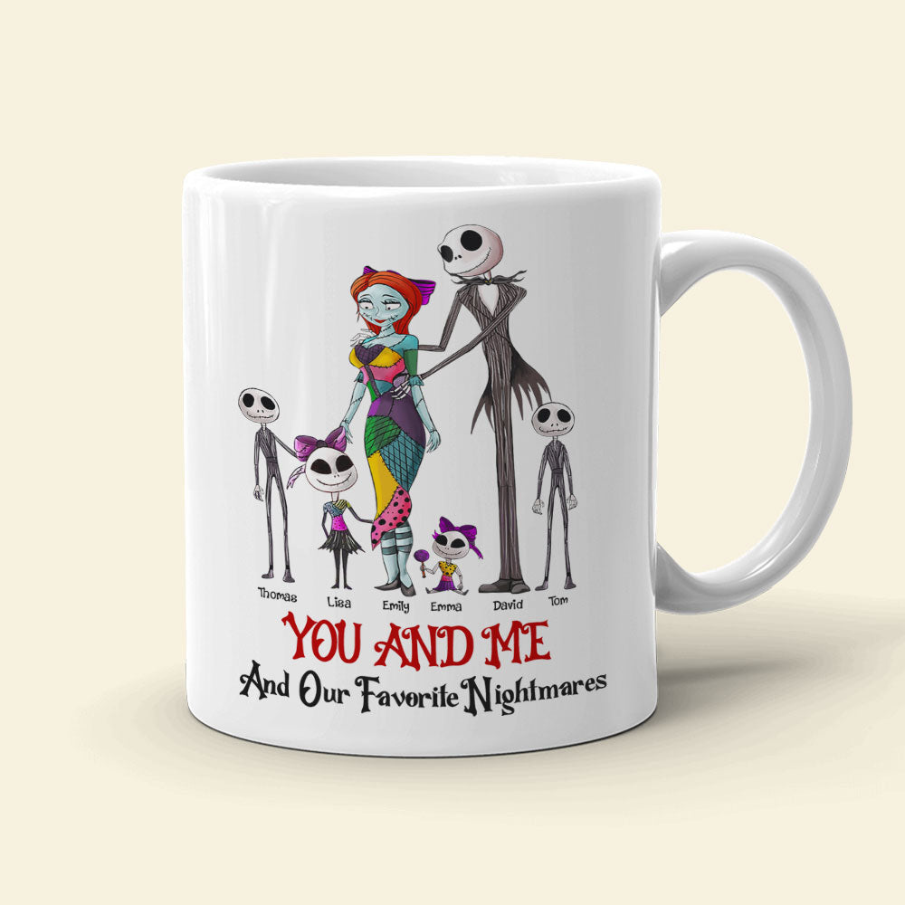 Personalized You And Me Family Nightmare Coffee Mug Coffee Mug PopCulturePrints
