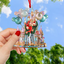 Load image into Gallery viewer, Bring Joy to Your Holidays with Our Festive Castle Christmas Ornament - Custom Photo Gift for Families Ornament PopCulturePrints