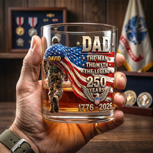 Load image into Gallery viewer, “The Man, The Myth, The Legend” - Personalized Glass Mug for Dad and Grandpa | Custom Gifts Glass PopCulturePrints