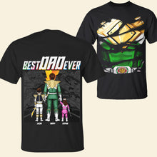 Load image into Gallery viewer, "Best Dad Ever! A Mighty Personalized Gift for Every Hero" - Personalized T-Shirt for Dad, Grandpa, and More Shirts PopCulturePrints