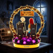Load image into Gallery viewer, “Till Death Do Us Part” - Personalized Dark Romance Light Box - Unique Gift for Couples and Loved Ones Light Box PopCulturePrints