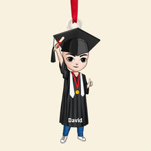 Load image into Gallery viewer, Personalized Graduate Christmas Ornament – Celebrate Achievements Ornament PopCulturePrints
