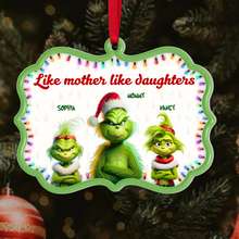 Load image into Gallery viewer, Personalized Grinch Family Christmas Ornament for Mom Ornament PopCulturePrints