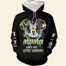Load image into Gallery viewer, Personalized Spooky Mama Halloween Hoodie AOP Products PopCulturePrints