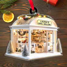 Load image into Gallery viewer, Personalized Nail Salon Acrylic Ornament for Her Ornament PopCulturePrints