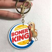 Load image into Gallery viewer, Fun & Naughty Personalized Keychain - Sausage Couple Gift for Him | Valentine's Day Gifts Keychains PopCulturePrints