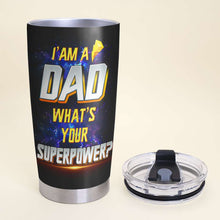Load image into Gallery viewer, Super Dad Personalized Tumbler - 20oz Tumbler Cup PopCulturePrints