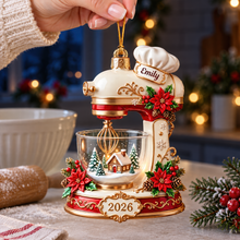 Load image into Gallery viewer, Bake Memories: Personalized Baking Mixer Christmas Ornament - A Perfect Gift for Baking Lovers