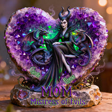 Load image into Gallery viewer, To the Most Powerful Mom - Dark Queen Acrylic Plaque - Personalized Gifts for Moms, Grandmas & More Shaped Plaques PopCulturePrints