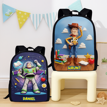 Load image into Gallery viewer, Bring Joy to School Days with Our Cute Character Backpack - Personalized Gift for Kids Backpack PopCulturePrints