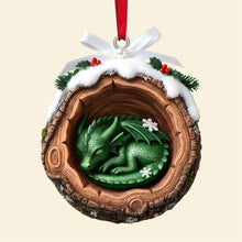 Load image into Gallery viewer, “A Magical Touch for Your Tree!” - Baby Dragon Acrylic Ornament - Personalized Gifts for Anyone Who Loves Fantasy Ornament PopCulturePrints
