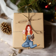 Load image into Gallery viewer, Customizable Christmas Ornament for Book Lovers Ornament PopCulturePrints