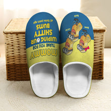 Load image into Gallery viewer, Funny Personalized Mother's Day Slippers - Thank You Mom Shoes PopCulturePrints