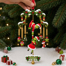 Load image into Gallery viewer, Naughty Grinch Couple Christmas Ornament - Personalized Gift for Couples Ornament PopCulturePrints