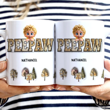 Load image into Gallery viewer, “Celebrate the Adventure of Fatherhood” - Vintage Map Grandpa Dad Title - Personalized 3D Inflated Effect Printed Mug Mug PopCulturePrints