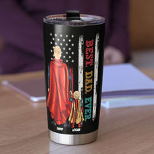 Load image into Gallery viewer, Personalized Best Dad Ever Tumbler - Dad Nutrition Facts Tumbler Cup PopCulturePrints