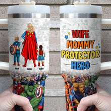 Load image into Gallery viewer, Super Mom Personalized Tumbler – Custom Gift for Mother's Day Tumbler Cup PopCulturePrints