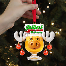 Load image into Gallery viewer, Jolliest Bunch of Assholes - Personalized Christmas Moose Ornament for Family & Friends Ornament PopCulturePrints