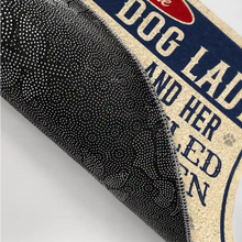 Load image into Gallery viewer, Beware A Crazy Dog Lady and Her Spoiled Dogs - Personalized Doormat for Dog Lovers Doormat PopCulturePrints