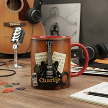 Load image into Gallery viewer, Strum Your Morning Right - Personalized Guitar Mug for Music Lovers Coffee Mug PopCulturePrints