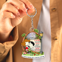 Load image into Gallery viewer, Personalized Keychain Gift for Wife - Heartfelt Love Custom Keyring Keychains PopCulturePrints