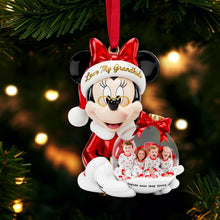 Load image into Gallery viewer, "Treasure Every Moment with Grandkids" - Personalized Custom Photo Ornament - Perfect Gift for Grandparents, Kids, and Families Ornament PopCulturePrints