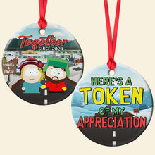 Load image into Gallery viewer, Custom Couple Christmas Ornament - Personalized Token of Appreciation | Valentine's Day Gifts Ornament PopCulturePrints