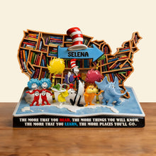 Load image into Gallery viewer, The More That You Read, The More Things You Will Know - Personalized Acrylic Plaque for Book Lovers Shaped Plaques PopCulturePrints