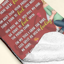 Load image into Gallery viewer, Naughty Couple Personalized Blanket Blanket PopCulturePrints