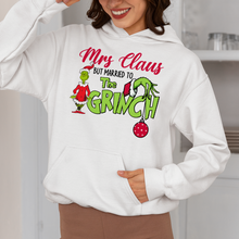 Load image into Gallery viewer, Funny Mrs. Claus Married to the Grinch Christmas Sweatshirt Shirts PopCulturePrints