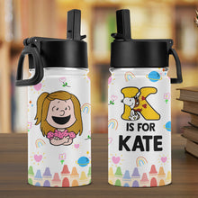 Load image into Gallery viewer, Personalized Back to School Tumbler for Kids - Custom Name Gift Tumbler Cup PopCulturePrints
