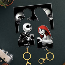 Load image into Gallery viewer, Personalized Halloween Couple Key Holder - Pop Culture Gifts | Valentine's Day Gifts Key Holder PopCulturePrints