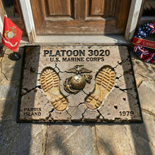 Load image into Gallery viewer, Walk in Honor: Veteran Legacy Personalized Doormat - A Unique Gift for Veterans and Military Families Doormat PopCulturePrints