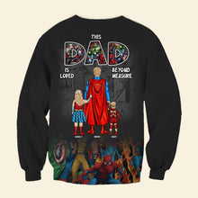 Load image into Gallery viewer, Custom Superhero Dad 3D T-Shirt for Father's Day AOP Products PopCulturePrints