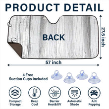 Load image into Gallery viewer, "Friends Fur-ever" - Personalized Auto Sunshade for Dog Lovers - Perfect Gift for Mom and Grandma Auto Sunshade PopCulturePrints