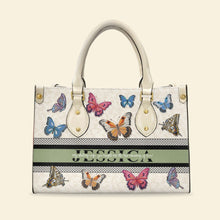 Load image into Gallery viewer, My Loving Wife - Personalised Butterfly Leather Bag - Meaningful Gift for Her Leather Bag PopCulturePrints