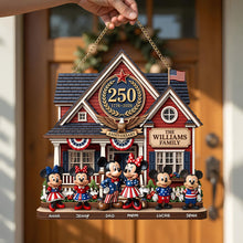 Load image into Gallery viewer, 'Celebrate 250 Years of Family Heritage with Personalized Charm' - Custom Wood Sign Gift for Families, Friends, and Loved Ones Wood Sign PopCulturePrints