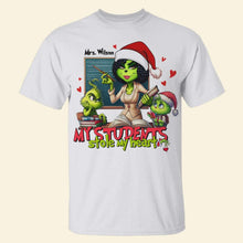 Load image into Gallery viewer, Custom Teacher Shirt - My Students Stole My Heart Shirts PopCulturePrints