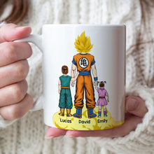 Load image into Gallery viewer, Custom Super Saiyan Dad Mug - Personalized Gift for Father's Day Coffee Mug PopCulturePrints