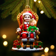 Load image into Gallery viewer, Horror Santa Custom Photo Ornament - Unique Personalized Christmas Gift for Friends, Family & Collectors Ornament PopCulturePrints