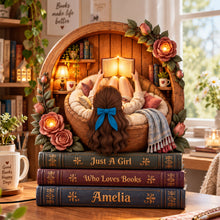 Load image into Gallery viewer, Just a Girl Who Loves Books - Personalized Book Lover Light Box