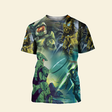 Load image into Gallery viewer, Galactic Warrior Hawaiian 3D Shirt AOP Products PopCulturePrints