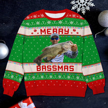 Load image into Gallery viewer, Personalized Fishing Lovers Ugly Christmas Sweater AOP Products PopCulturePrints