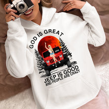 Load image into Gallery viewer, Personalized Jeep God Is Great Jeep Is Good Graphic T-Shirt Shirts PopCulturePrints